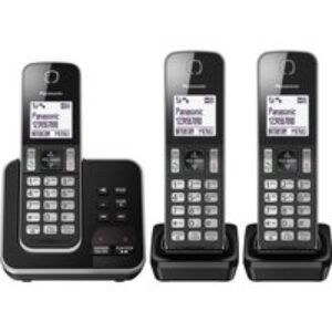 PANASONIC KX-TGD623EB Cordless Phone - Triple Handsets