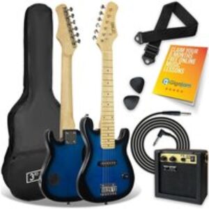 3RD AVENUE STX30BBPK Junior Electric Guitar Bundle - Blueburst