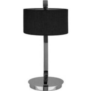 INTERIORS by Premier Leyna Table Lamp - Black & Chrome