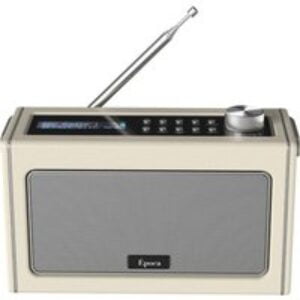 I-BOX Epoca Portable DABﱓ Retro Bluetooth Radio - Grey & Cream