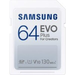 SAMSUNG EVO Plus Class 10 SDXC Memory Card - 64 GB