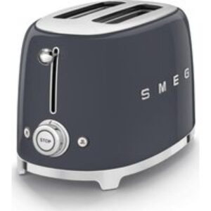 SMEG TSF01GRUK 2-Slice Toaster - Slate Grey