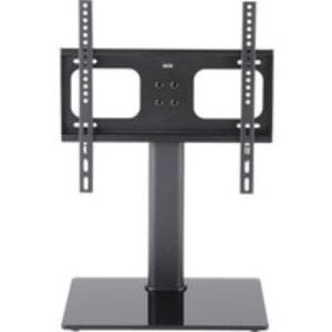 TTAP TT44S Swivel Tabletop TV Stand with Bracket - Black Glass