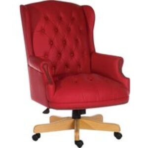 TEKNIK Chairman Rouge Bonded-leather Tilting Executive Chair - Red