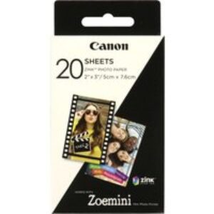 CANON Zoemini 2 x 3 Glossy Photo Paper - 20 Sheets