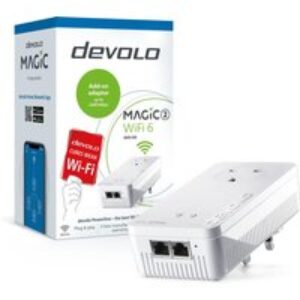 DEVOLO Magic 2 8813 WiFi 6 Powerline Add-on Adapter - Single Unit