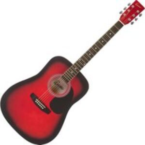 ENCORE EW100R Acoustic Guitar - Redburst