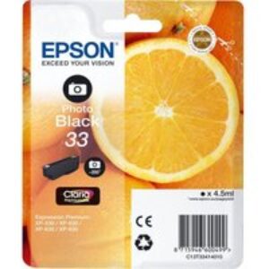 EPSON No. 33 Oranges Black Photo Ink Cartridge