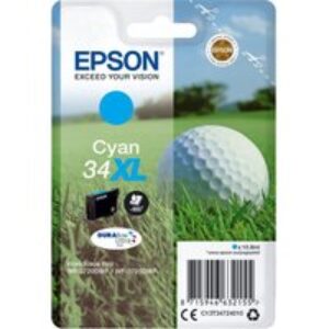 Epson 34 Golf Ball XL Cyan Ink Cartridge