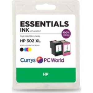 ESSENTIALS HP 302XL Black & Tri-colour Ink Cartridges