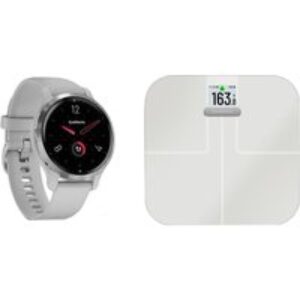 Garmin Venu 2S Smartwatch Grey & Index S2 Smart Scale Bundle