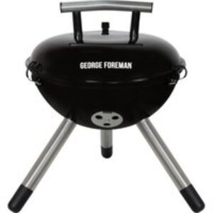 GEORGE FOREMAN GFPTBBQ1401B Portable Kettle Charcoal BBQ - Black