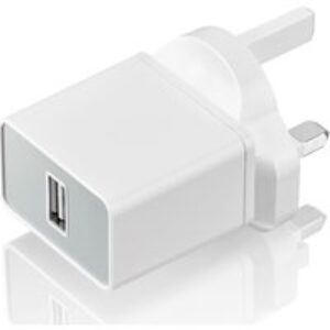 GOJI G24AMWH23 12 W Universal USB Plug Charger - White