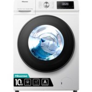 HISENSE QA Series WDQA1014EVJM 10 kg Washer Dryer - White