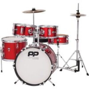 PP DRUMS PP200RD 5 Piece Junior Drum Kit - Red