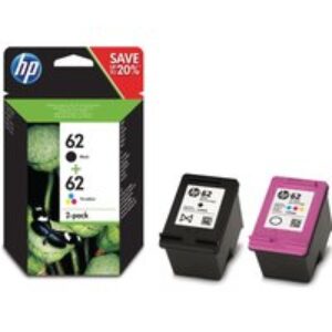 HP 62 Original Black & Tri-colour Ink Cartridges - Twin Pack