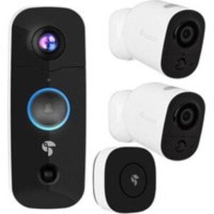 TOUCAN B2200WOC Wireless Video Doorbell with Chime & Full HD 1080p WiFi Security 2-Camera Bundle