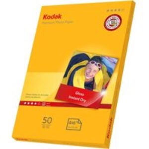 KODAK Premium 100 x 150 mm Photo Paper - 50 Sheets