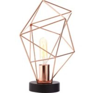 INTERIORS by Premier Wyra Copper Finish Table Lamp
