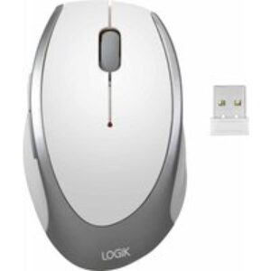 LOGIK LWLMWH23 Wireless Optical Mouse - White