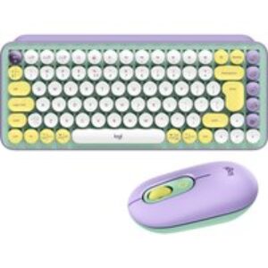 Logitech POP Keys Wireless Keyboard & Optical Mouse Bundle - Daydream Mint