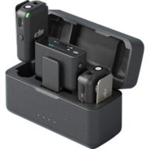 DJI Mic (2 TX  1 RX  Charging Case) Wireless Dual Microphone Kit - Black