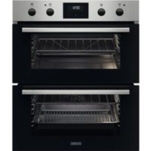 ZANUSSI FanCook ZPHNL3X1 Electric Built-under Double Oven - Stainless Steel