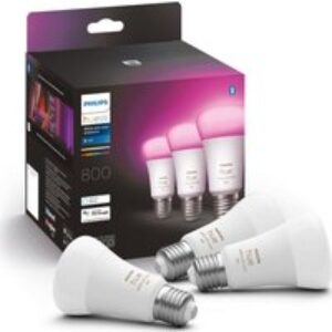 PHILIPS HUE White & Colour Ambiance Smart LED Bulb with Bluetooth - E27