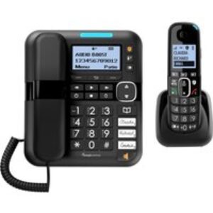 AMPLICOMMS BigTel 1580 Combo Corded Phone & Cordless Extension Handset