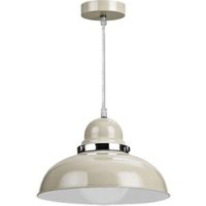 INTERIORS by Premier Vermont Bowl Shaped Pendant Ceiling Light - Clay