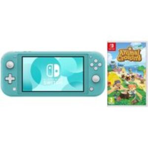 Nintendo Switch Lite Turquoise & Animal Crossing: New Horizons Bundle