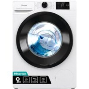 HISENSE 3 Series WFGC901439VM 9 kg 1400 Spin Washing Machine - White