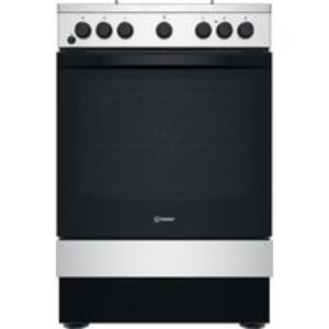 INDESIT IS67G5PHX/UK 60 cm Dual Fuel Cooker - Silver