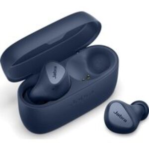 JABRA Elite 4 Wireless Bluetooth Noise-Cancelling Earbuds - Navy