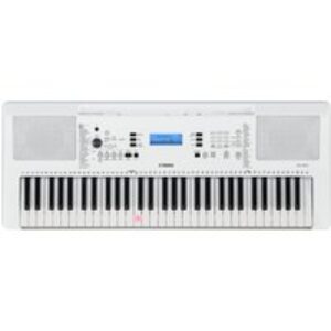 Yamaha EZ-300 Electronic Keyboard - Silver White