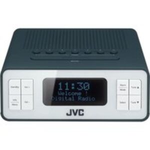 JVC RA-D32H DABﱓ Clock Radio - Grey