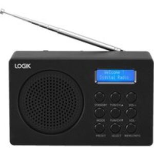 LOGIK L2DAB23 Portable DABﱓ Radio - Black