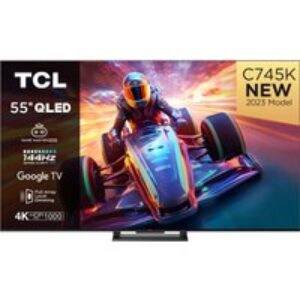 55" TCL 55C745K  Smart 4K Ultra HD HDR QLED TV with Google Assistant