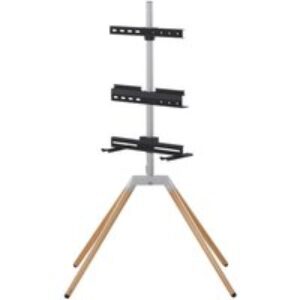 ONE FOR ALL WM 7476 595 mm TV Stand with Bracket - Oak & Silver Grey