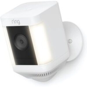 RING Spotlight Cam Plus Battery Full HD 1080p WiFi Security Camera - White