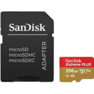 SANDISK Extreme Plus Class 10 microSDXC Memory Card - 256 GB