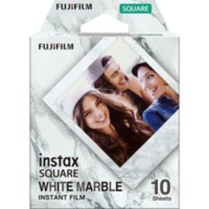 INSTAX Square White Marble Camera Film - 10 Shot Pack