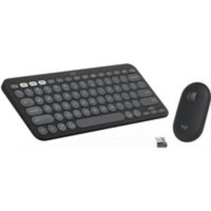 LOGITECH Pebble 2 MK380 Wireless Keyboard & Mouse Set - Graphite