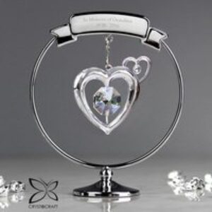 Personalised Crystal Heart Ornament