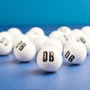 Personalised Initialled Golf Balls And Bag