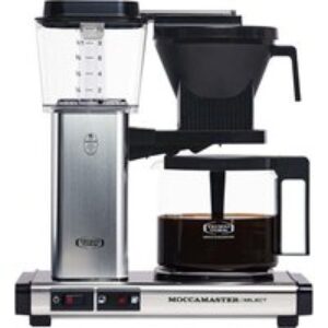 MOCCAMASTER KBG Select 53801 Filter Coffee Machine - Polished Silver