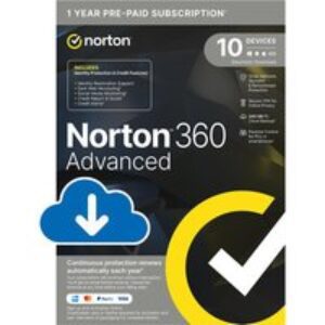 NORTON 360 Advanced - 1 year for 10 devices