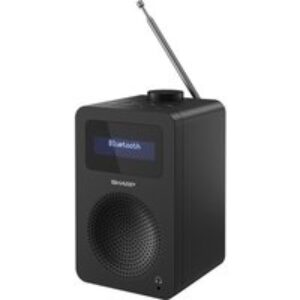 SHARP DR-430 BK DABﱓ Bluetooth Clock Radio - Midnight Black