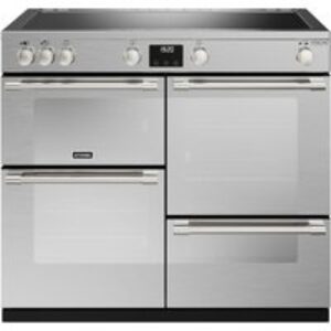 STOVES Sterling Deluxe D1000Ei ZLS Electric Induction Range Cooker - Stainless Steel & Chrome