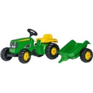 ROLLY TOYS rollyKid John Deere Tractor & Trailer Kids' Ride-On Toy - Green